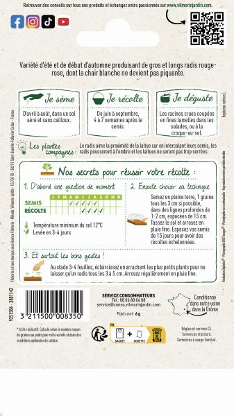 Potagères - Radis Rond Ecarlate Géant de Würzbourg - MEDIA_PACKAGING_VERSO